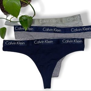 3-PK CALVIN KLEIN Set of Thongs